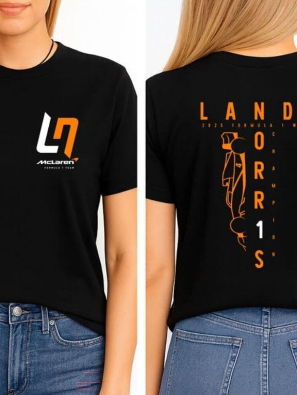 Lando Norris World Champion Shirt 2025 Lando Norris Formula 1 T-Shirt